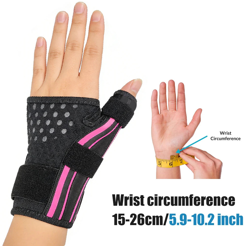 Adjustable Thumb & Wrist Support Brace Compression Sleeve Breathable Hand Guard