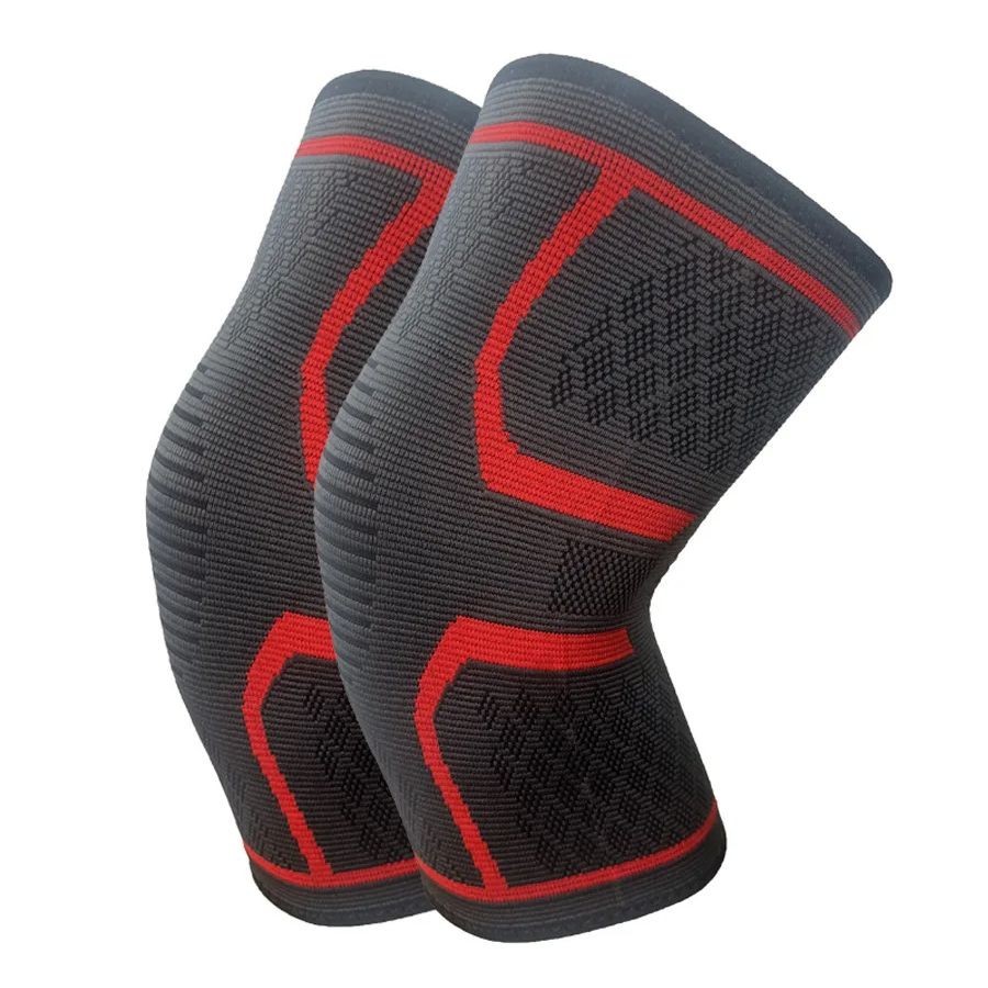 2pcs Compression Knee Sleeves Knee Support Brace for Running Gym Basketball S-XL