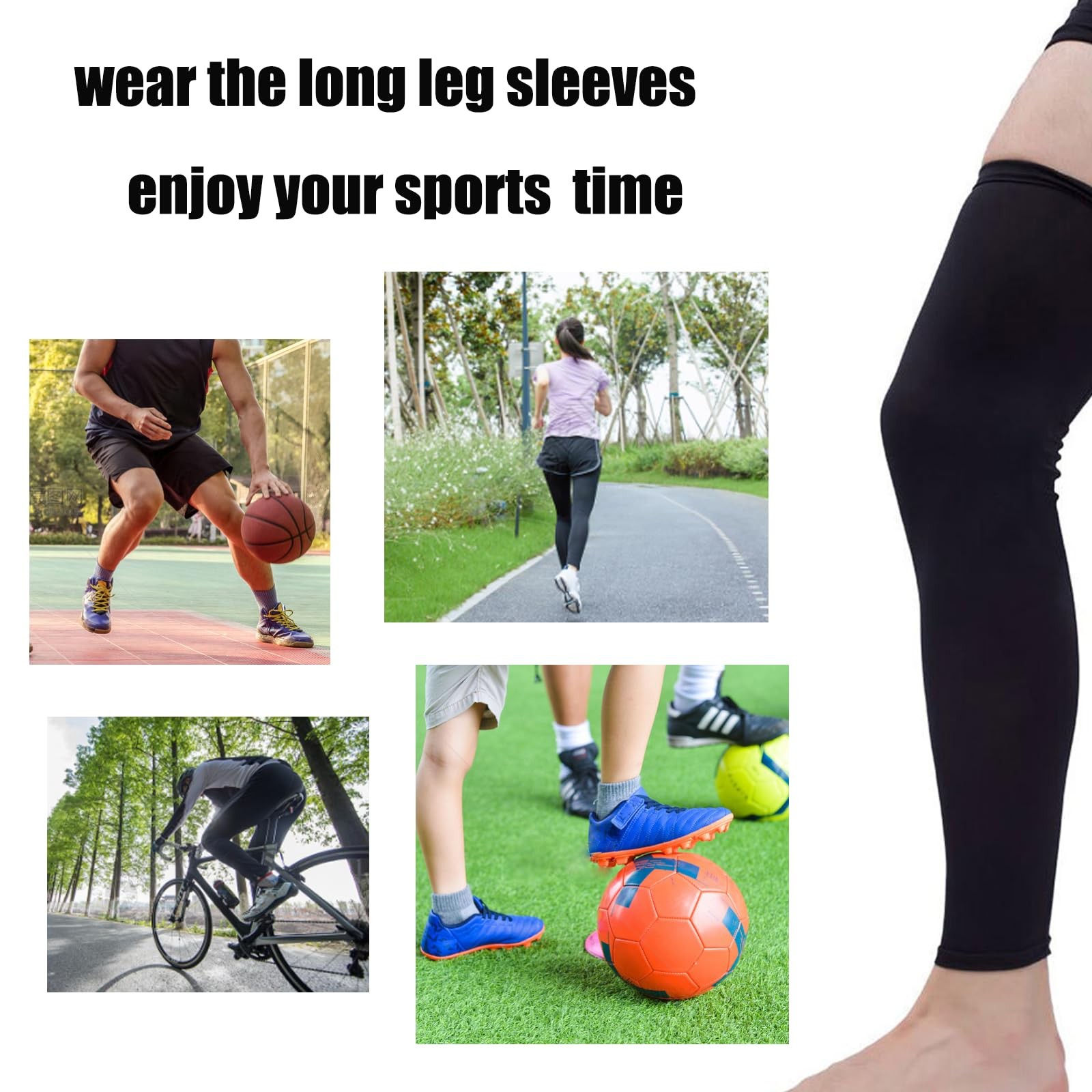 20-30mmHg Calf Compression Socks Sleeves for Varicose Veins Shin Splints Cycling
