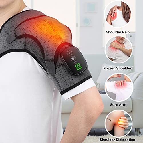 Heated Shoulder Wrap, Shoulder Heating Pads Massager for Men Women, Electric