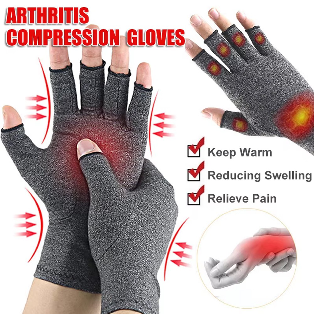 Compression Arthritis Gloves Joint Pain Relief Wrist Support Hand Brace Gloves