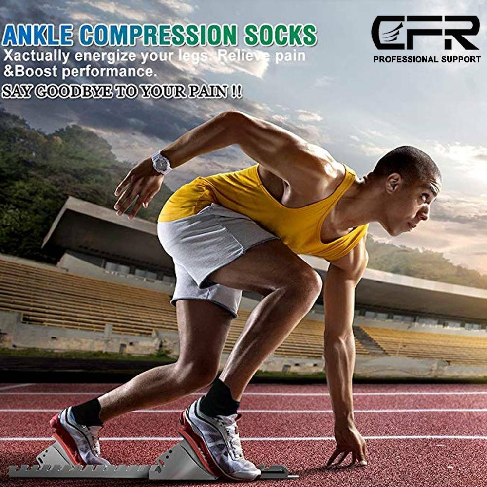 Plantar Fasciitis Socks Ankle Compression Brace Arch Support Joint Heel Running@