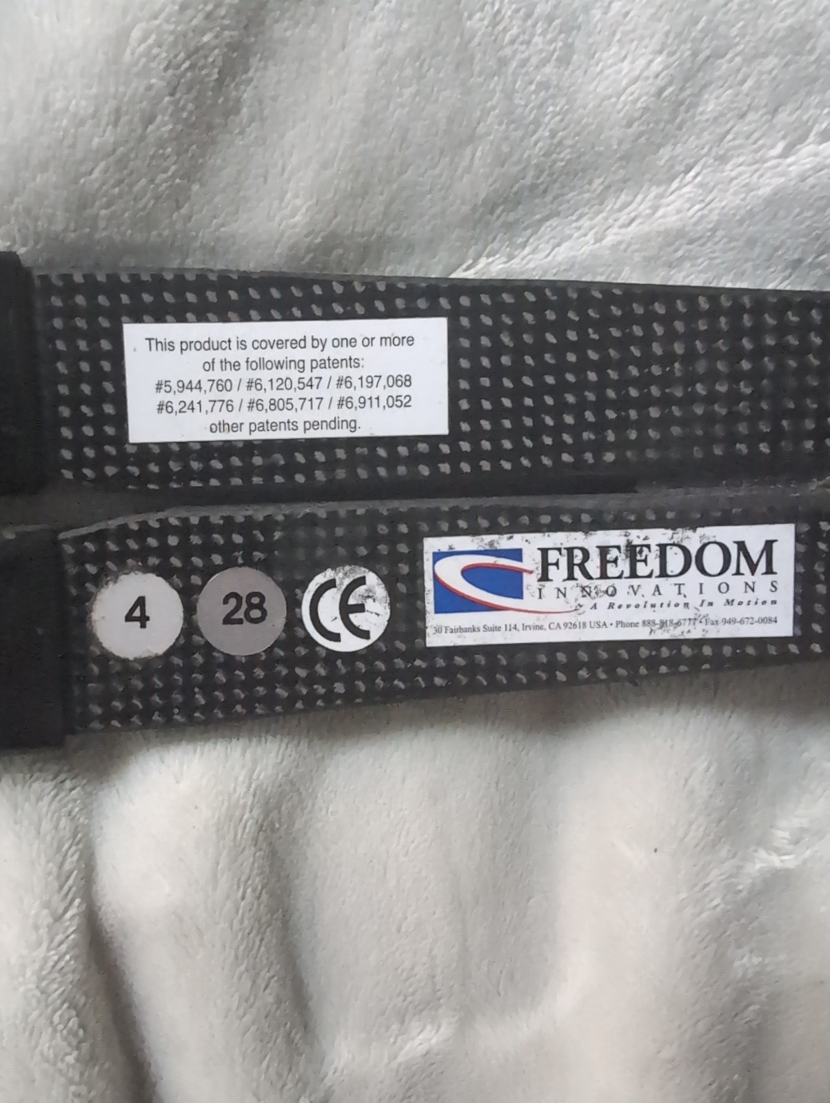 Freedom Agilix Innovations Used Prosthetic Foot Left Category 4 Size 28