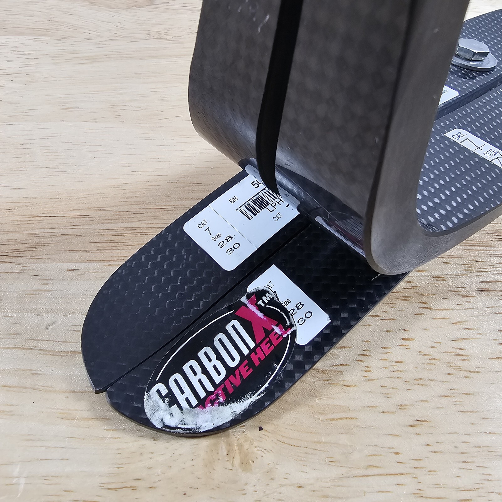 OSSUR RE-FLEX VSP PROSTHETIC MID PROFILE CARBON X FOOT Sz 28 / CAT 7 NO PYLON