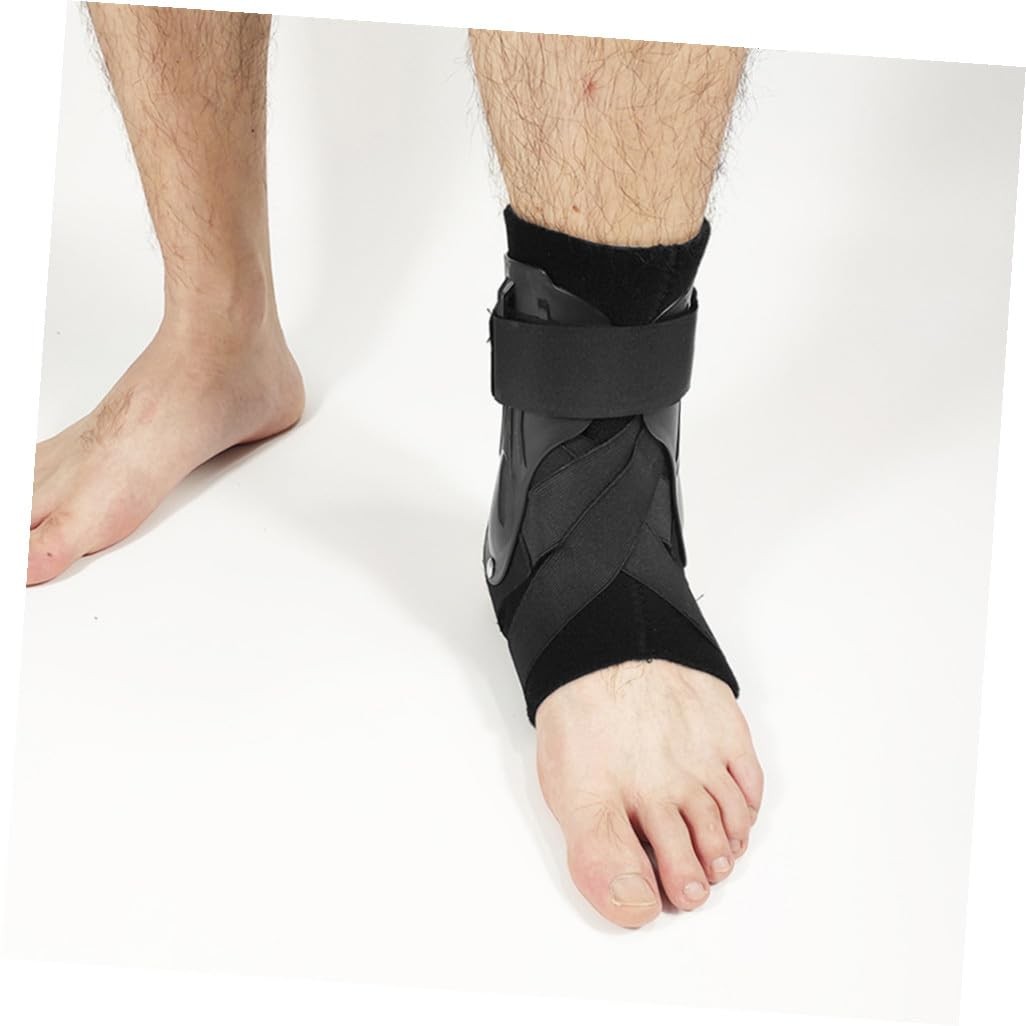 KOMBIUDA Ankle Brace Black Breathable Support for Running Basketball small