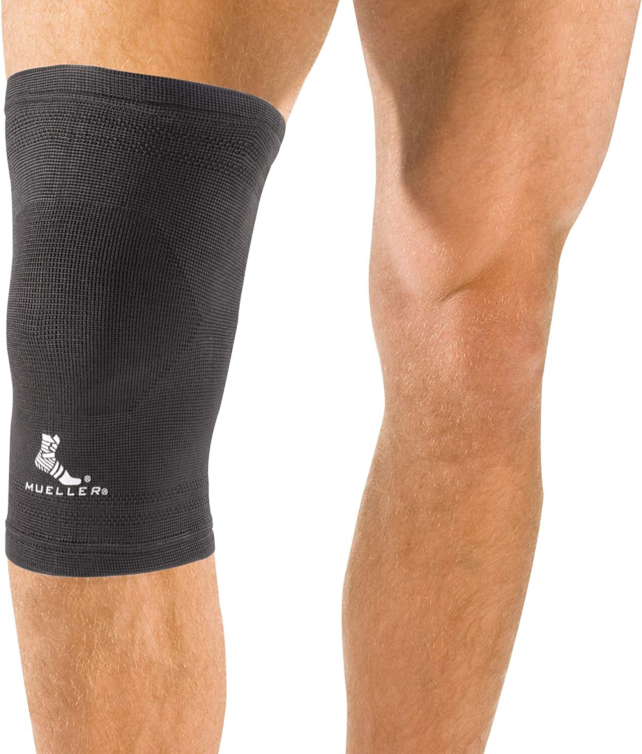 MLR Sport Care Elastic Knee Support Fits Left Or Right Black Large(16″-18″)
