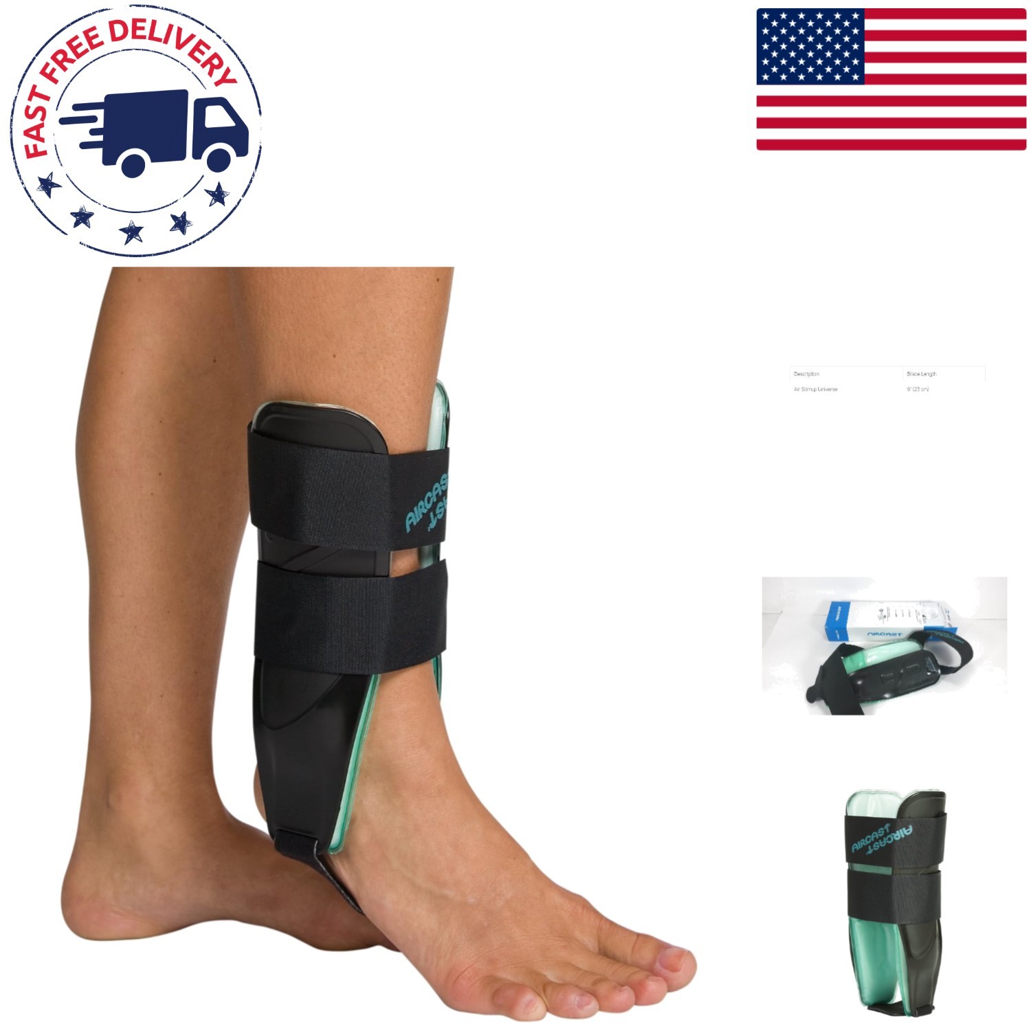 Universal Fit Air-Stirrup Ankle Brace – Reduces Swelling & Enhances Circulation