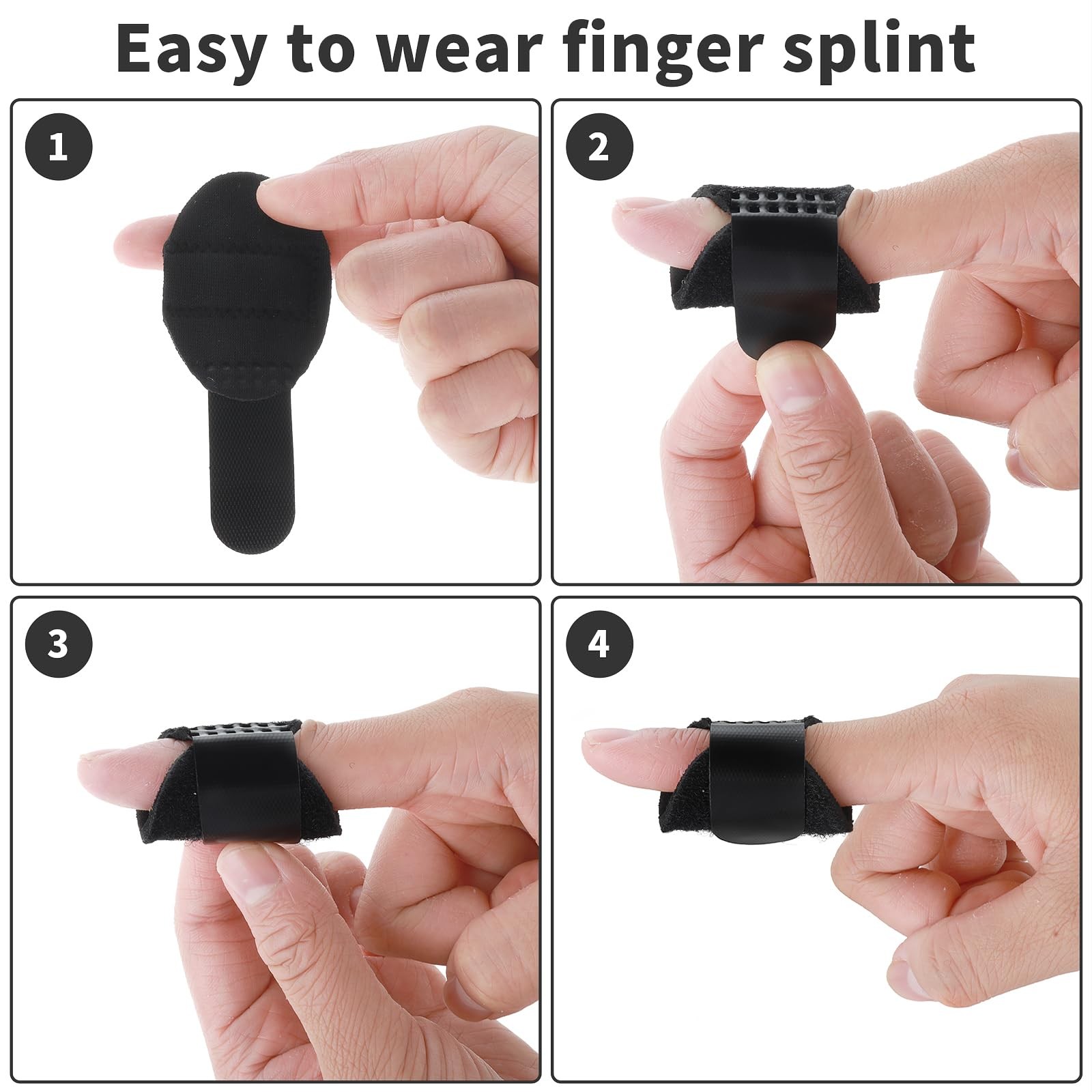 5PCS Trigger Finger Stabilizer Splint Straightening Brace Arthritis Support