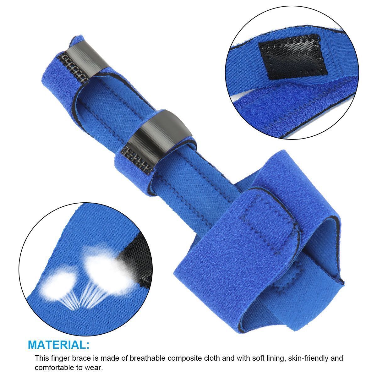 Adjustable Trigger Finger Splint Straightener Corrector Brace Support Protector
