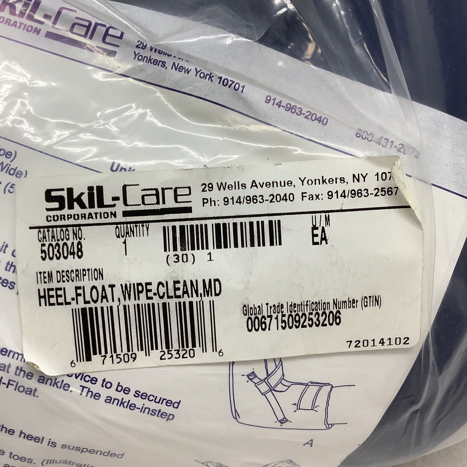 SkiL-Care Heel-Float Wipe-Clean Boot Medium 503048