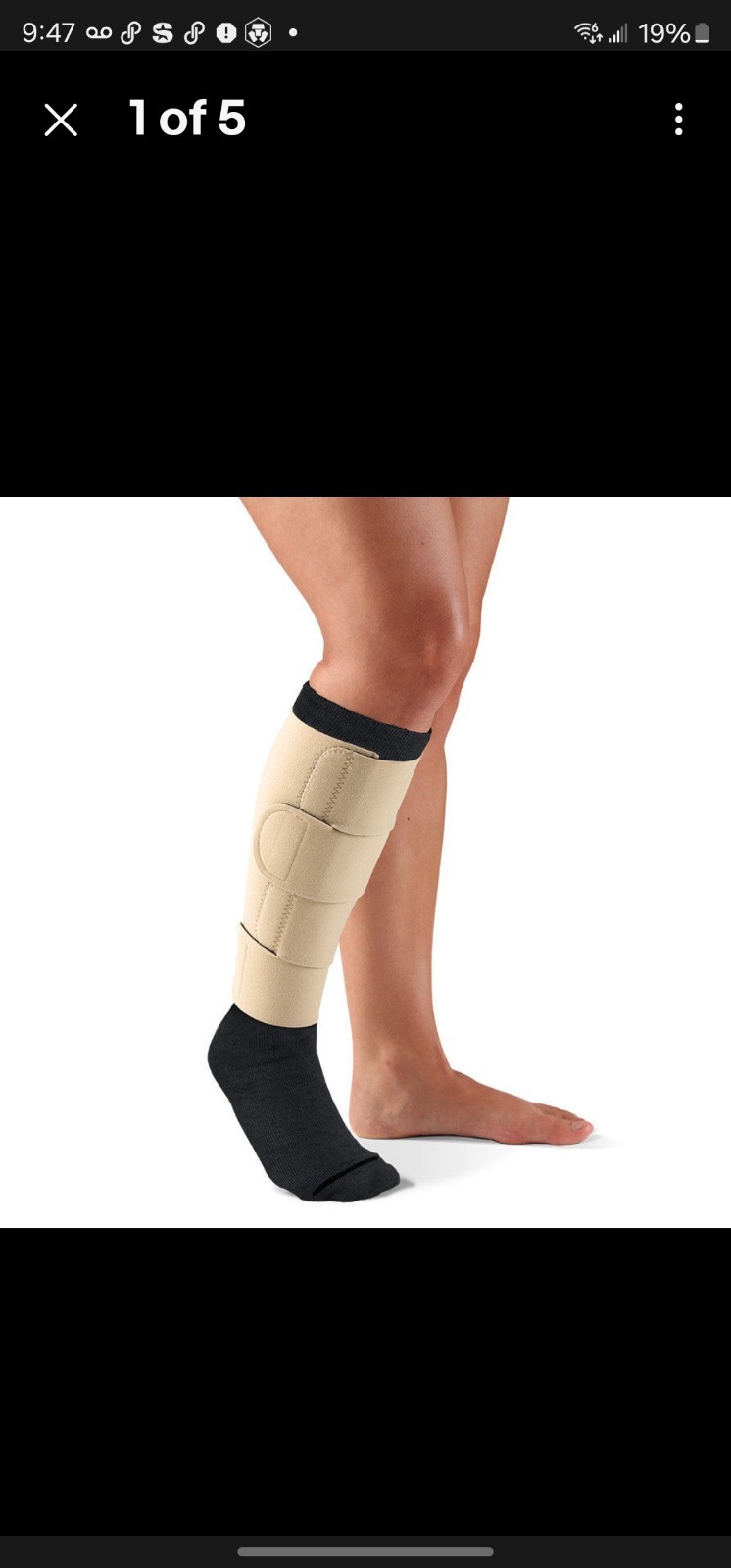 Sigvaris CompreFLEX Lite 20-50 (Gradient, Inelastic Compression) Beige Large