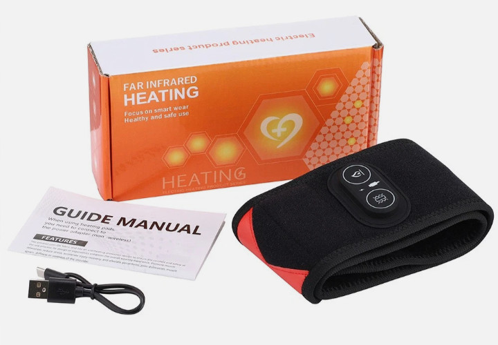 Heated Infrared Red Light Hand Wrist Arm Foot Knee Massager Cordless Pain Relief