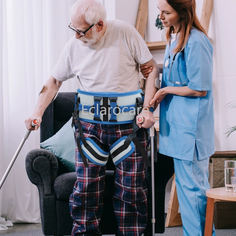 Transfer Belt with 10 Handles Nursing Safety Patient Assist Elderly Handicap Leg