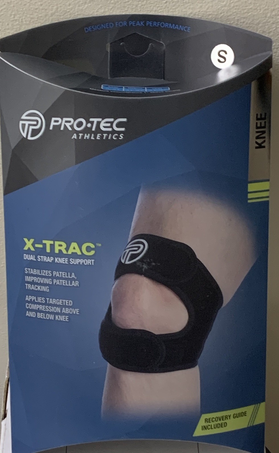 Pro-Tec Athletics X-Trac Dual Strap Knee Support Size Small NEW