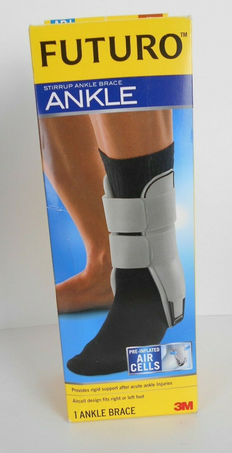 NEW 3M FUTURO ANKLE STIRRUP BRACE ADJUSTABLE BRAND NEW (48442-blu)