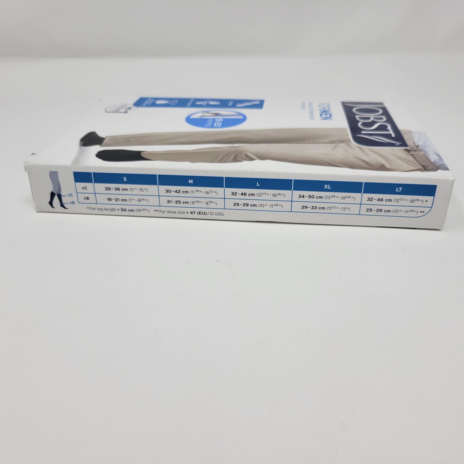 Jobst JOBST For Men 15 20 mmHg Compression Knee High Stockings Medium Black New