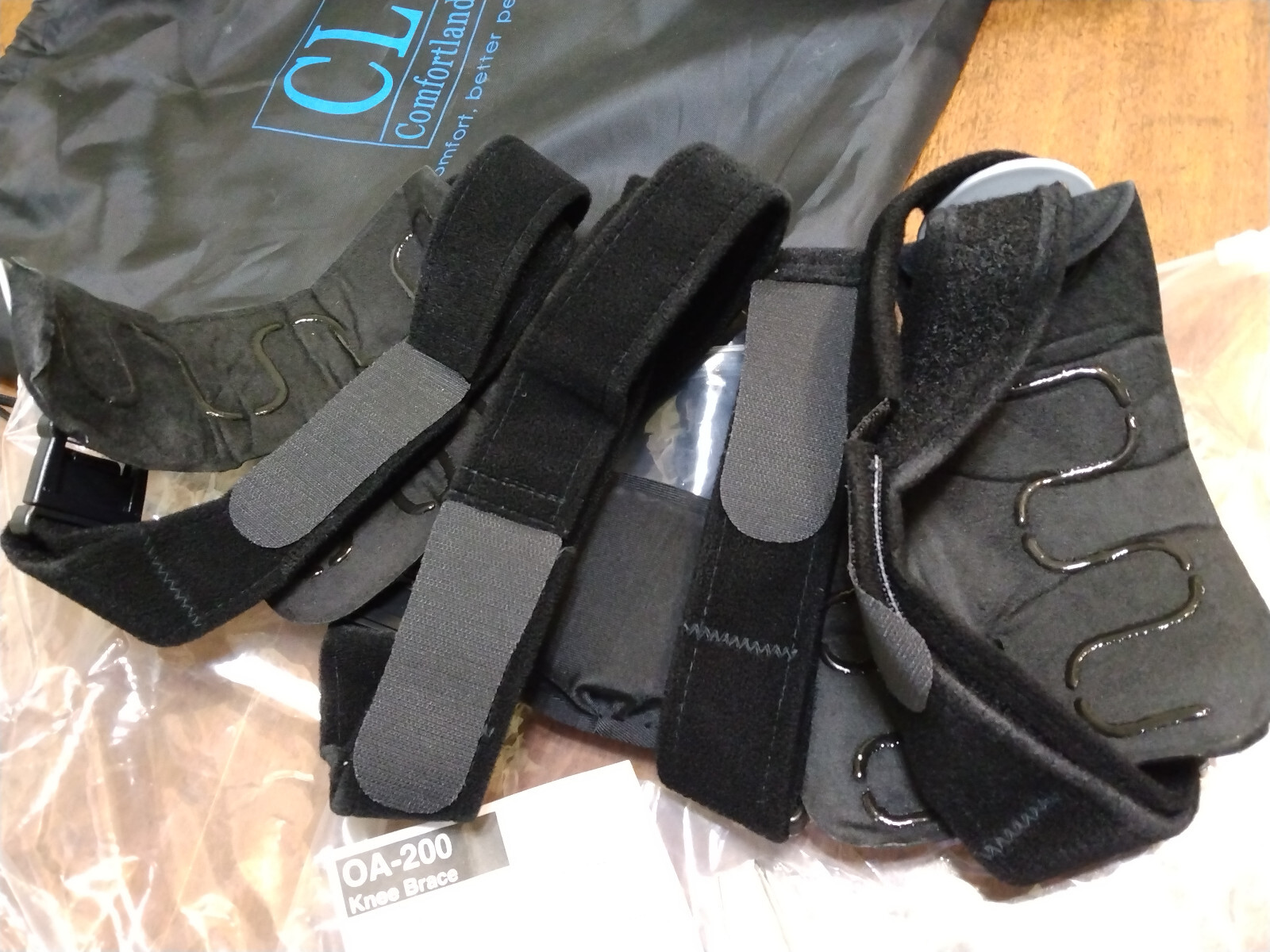 2 Comfortland OA-200-L OA-200-R Knee Brace Left & Right (Pair) With Tools & Bag