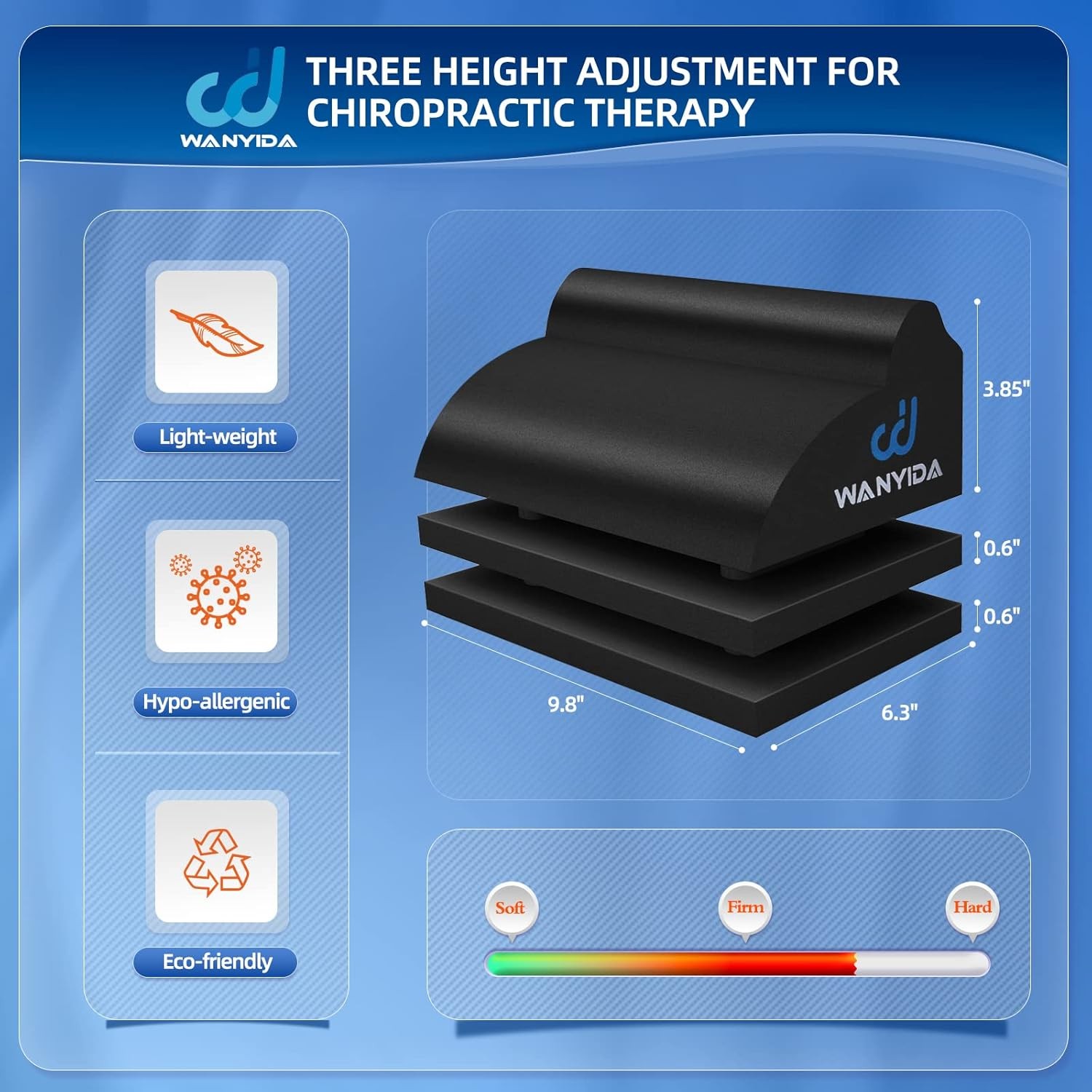 WANYIDA Lumbar Orthotic Traction Roll Device, Lower Back Stretcher one size