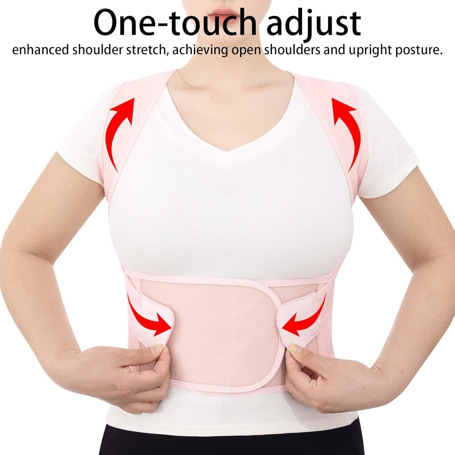 Back Brace Posture Corrector for Women and Men Upgraded Dynamic Traction Correct