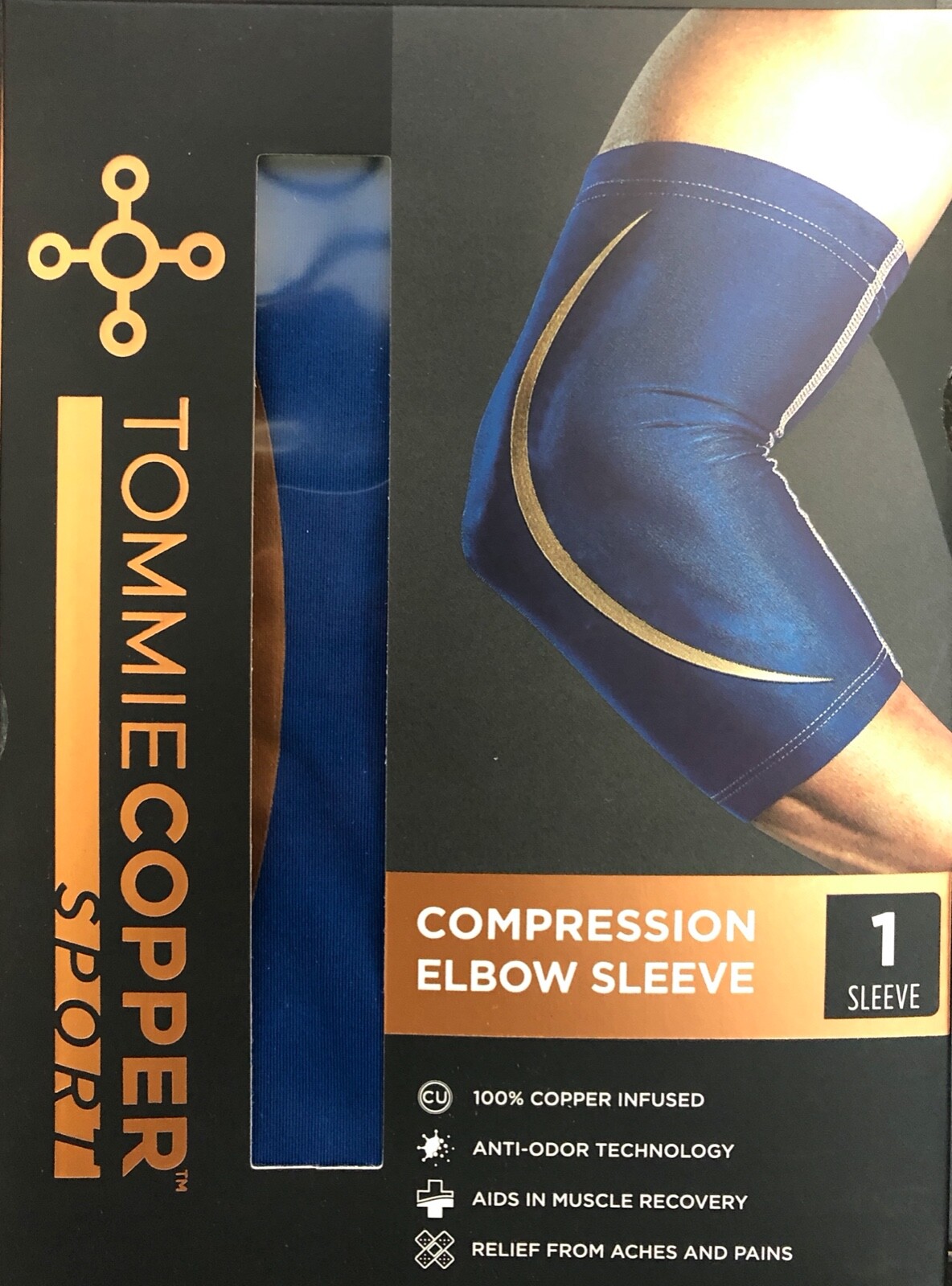 Tommie Copper Sport Compression Elbow Sleeve Brace Joint Elbow Pain S/M & L/XL