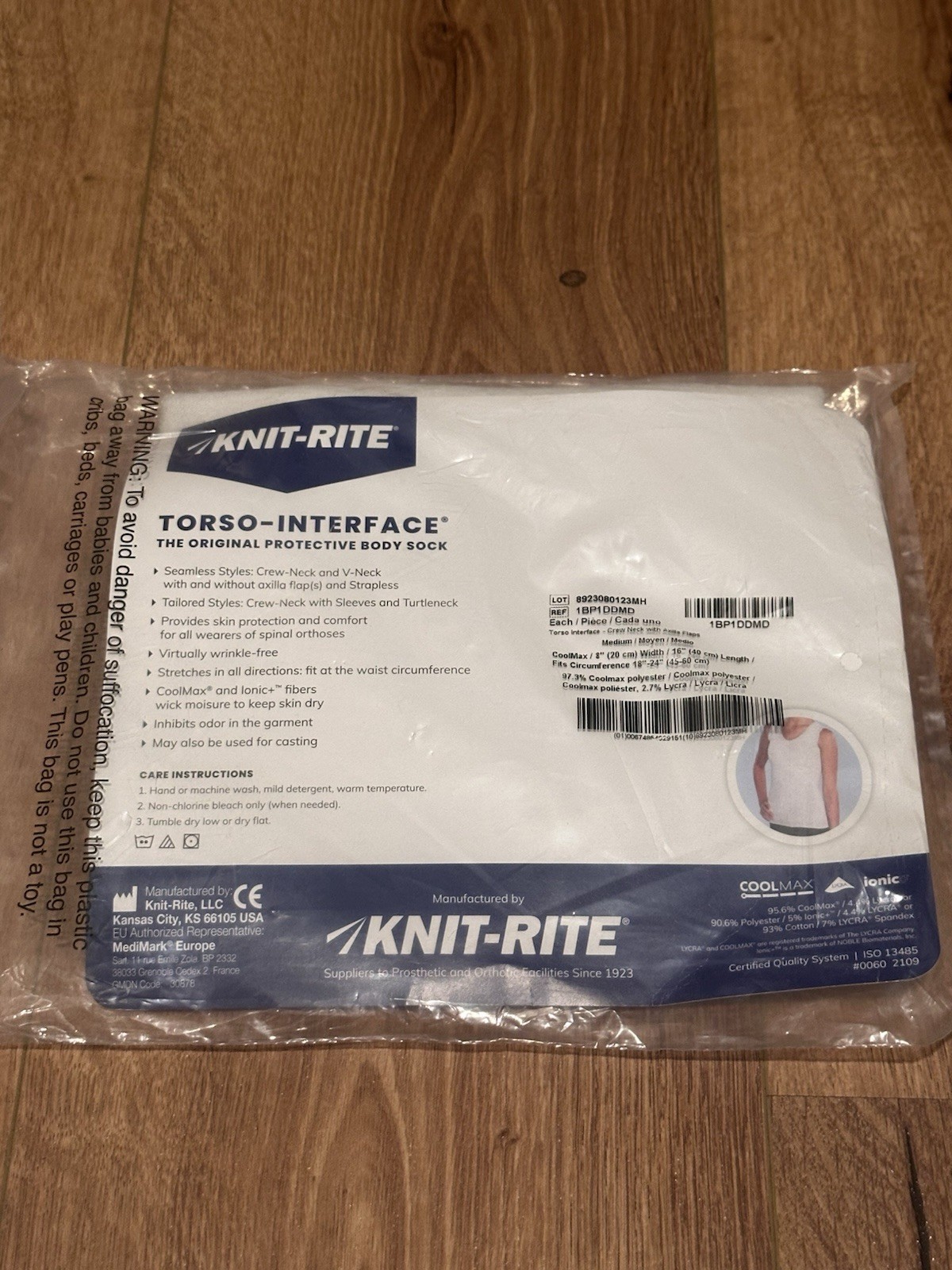 Knit-rite Torso Interface The Original Protective Body Sock – Medium
