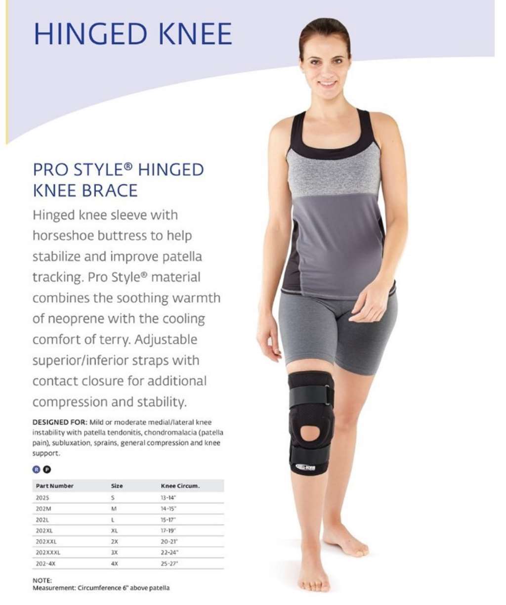 Bell-Horn X-Large ProStyle Hinged Knee Brace – ACL, LCL, MCL, PCL sprains