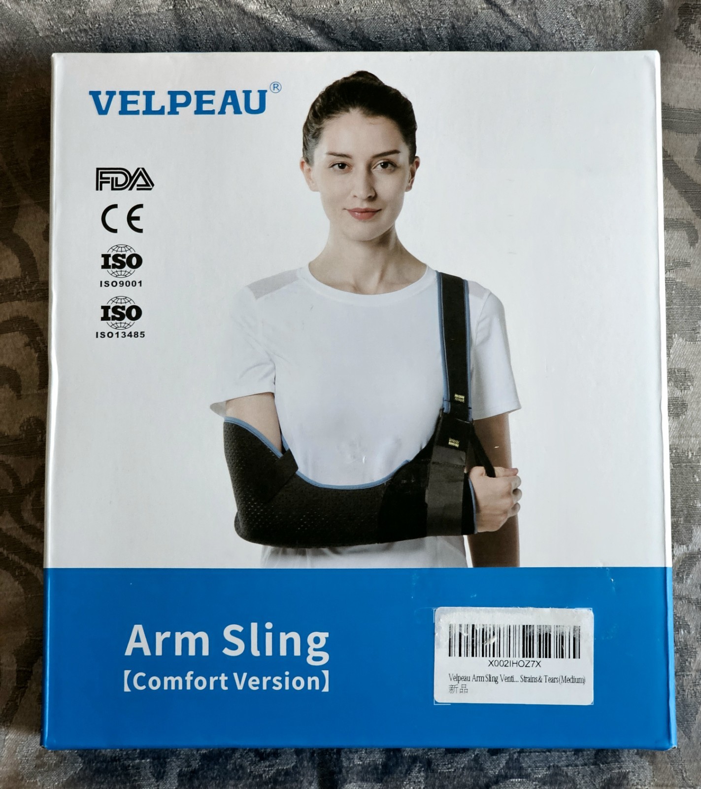 VELPEAU Arm Sling VP0306 Size Med for Right or Left Arm