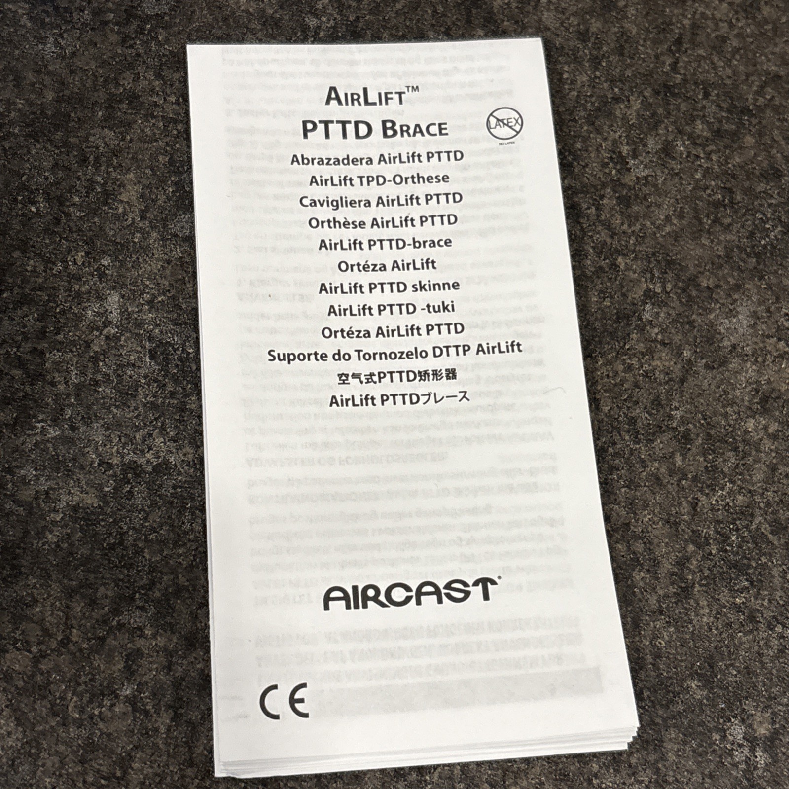 Aircast Airlift PTTD Ankle Brace Posterior Tibial Tendonitis Support Left LRG🔥