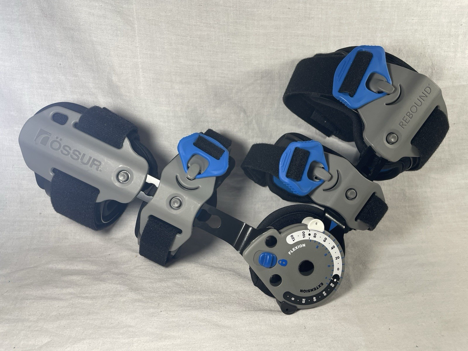 Össur Rebound Adjustable Arm Stabilization Brace Size 3 Gray Black Blue