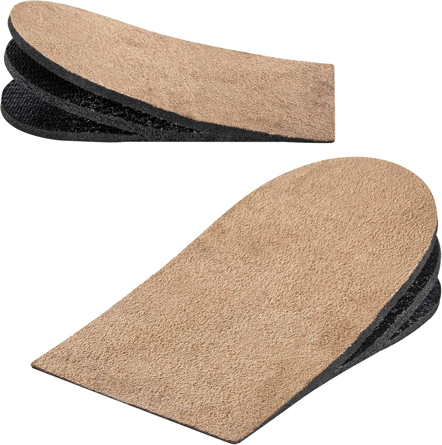 Heel Lifts for Women & Men (3 Layers 1/8 to 3/8 Inch) Adjustable Shoe Lifts Men