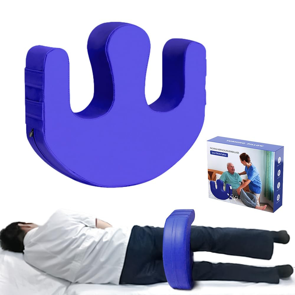 SMERPHOX Patient Turning Device U-Shaped Pillow PU Leather Flannel Anti-Decubitu