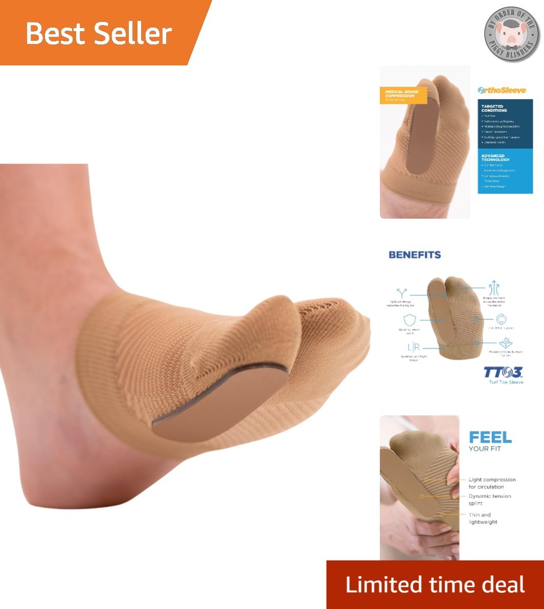 TT3 Turf Toe Brace for Big Toe Fractures & Hallux Limitus – L/XL Right Foot