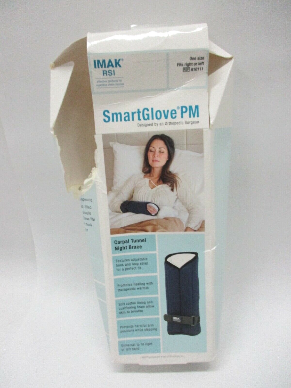 Brownmed IMAK SmartGlove PM Carpal Tunnel Reversible Night Brace OSFM – OPEN BOX