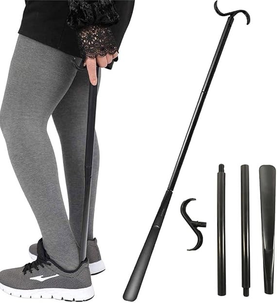 Long Handle Shoehorn & Sock Remover Tool for the Elderly & Disabled