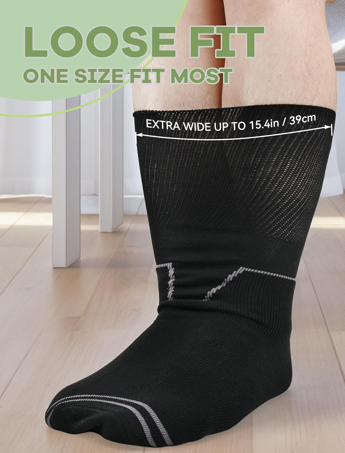 Walking Boot Socks Bamboo Viscose (2 Pairs) Lightweight Replacement Sock Liner f