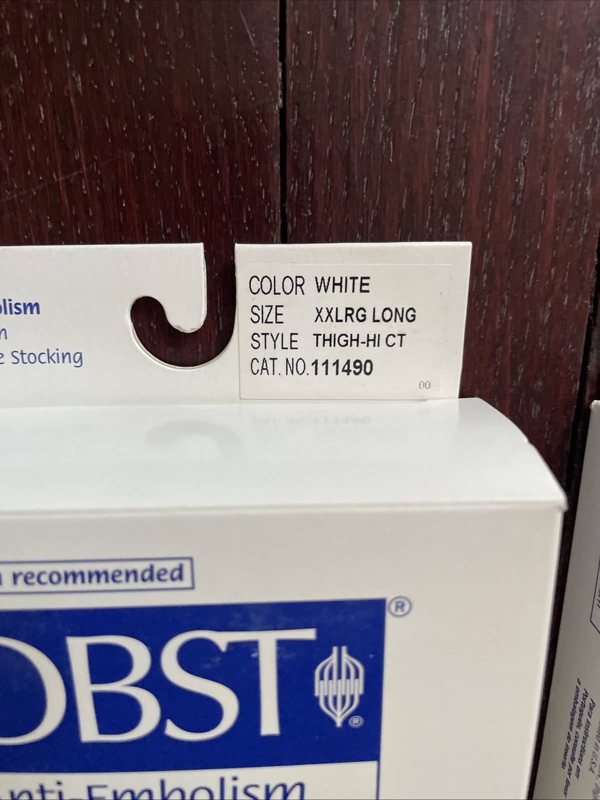 2 PACK – Jobst Compression Anti Embolism Thigh Hi Stocking white 111490 size XXL