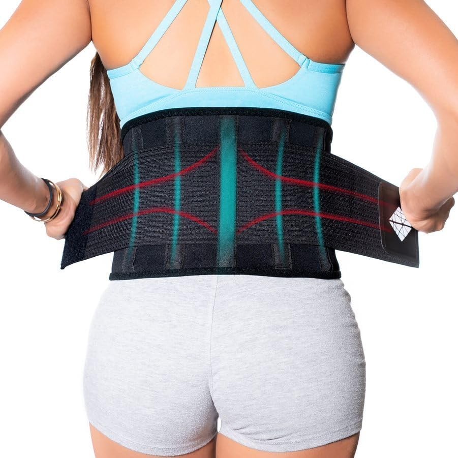 Plus Size Back Brace 5XL – Adjustable Lumbar Support Belt for Women & Big Men |