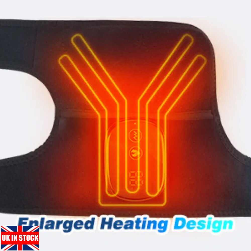 Electric Heating Vibration Shoulder Brace Joint Pain Relief Massager Wrap Strap