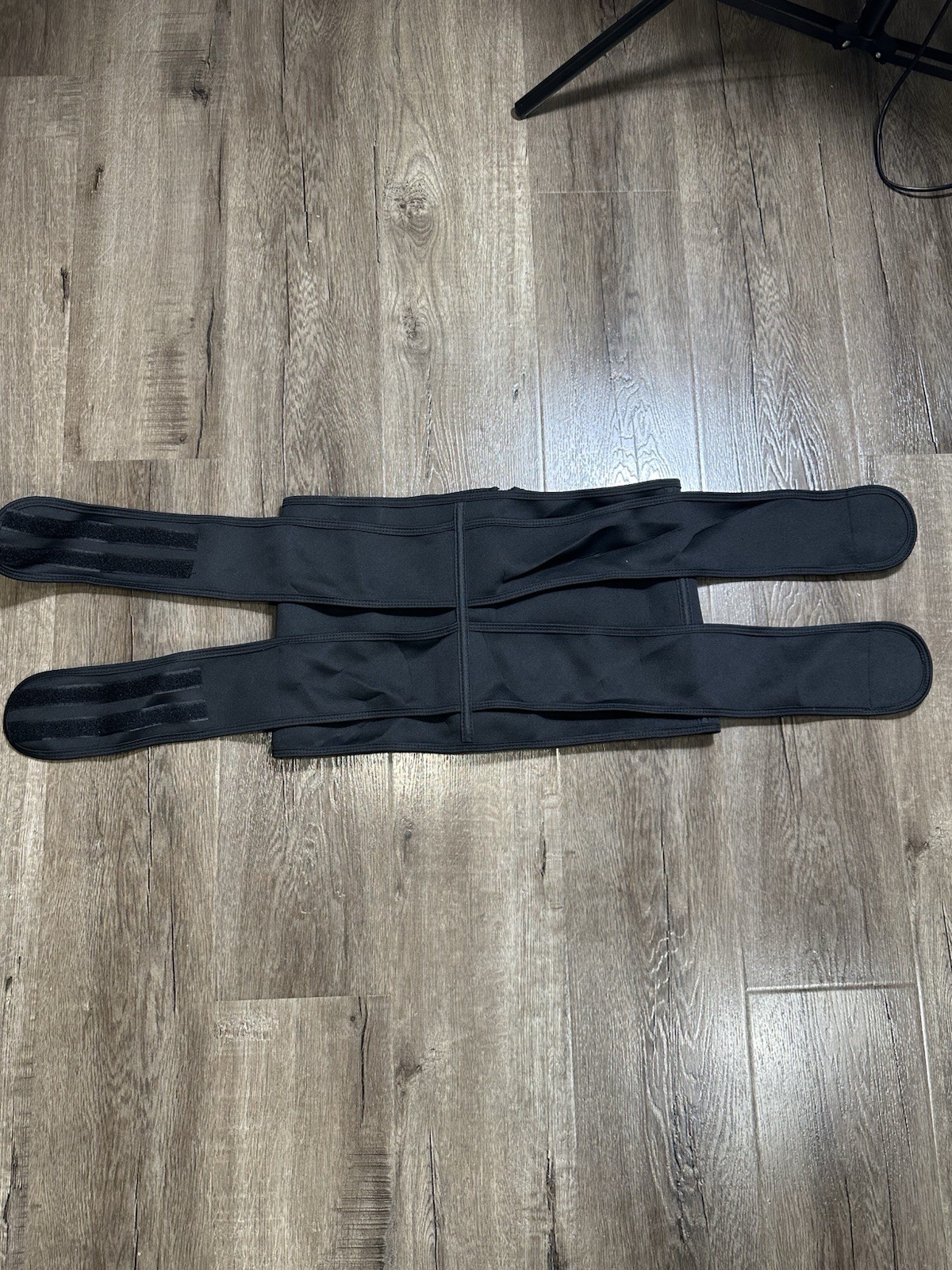 Support Brace Waist Belt Zipper Black Color Size 3XL