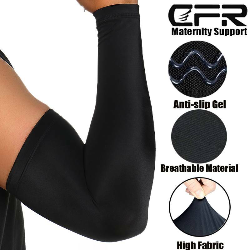 Compression Arm Sleeve UV Sun Protection Elbow Support Brace For Men Women CFR