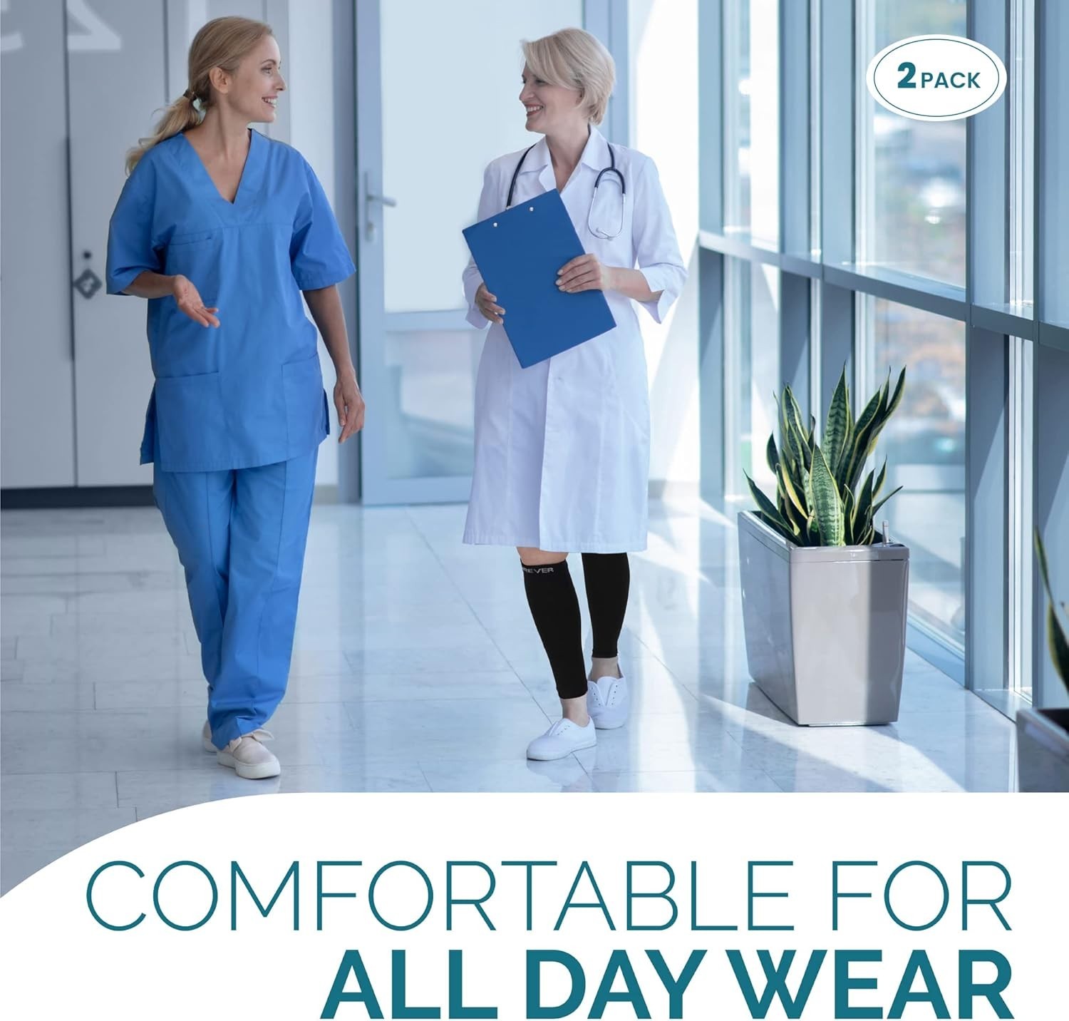 Calf Compression Sleeves for Running, Support for Pain Relief & Injury Recovery