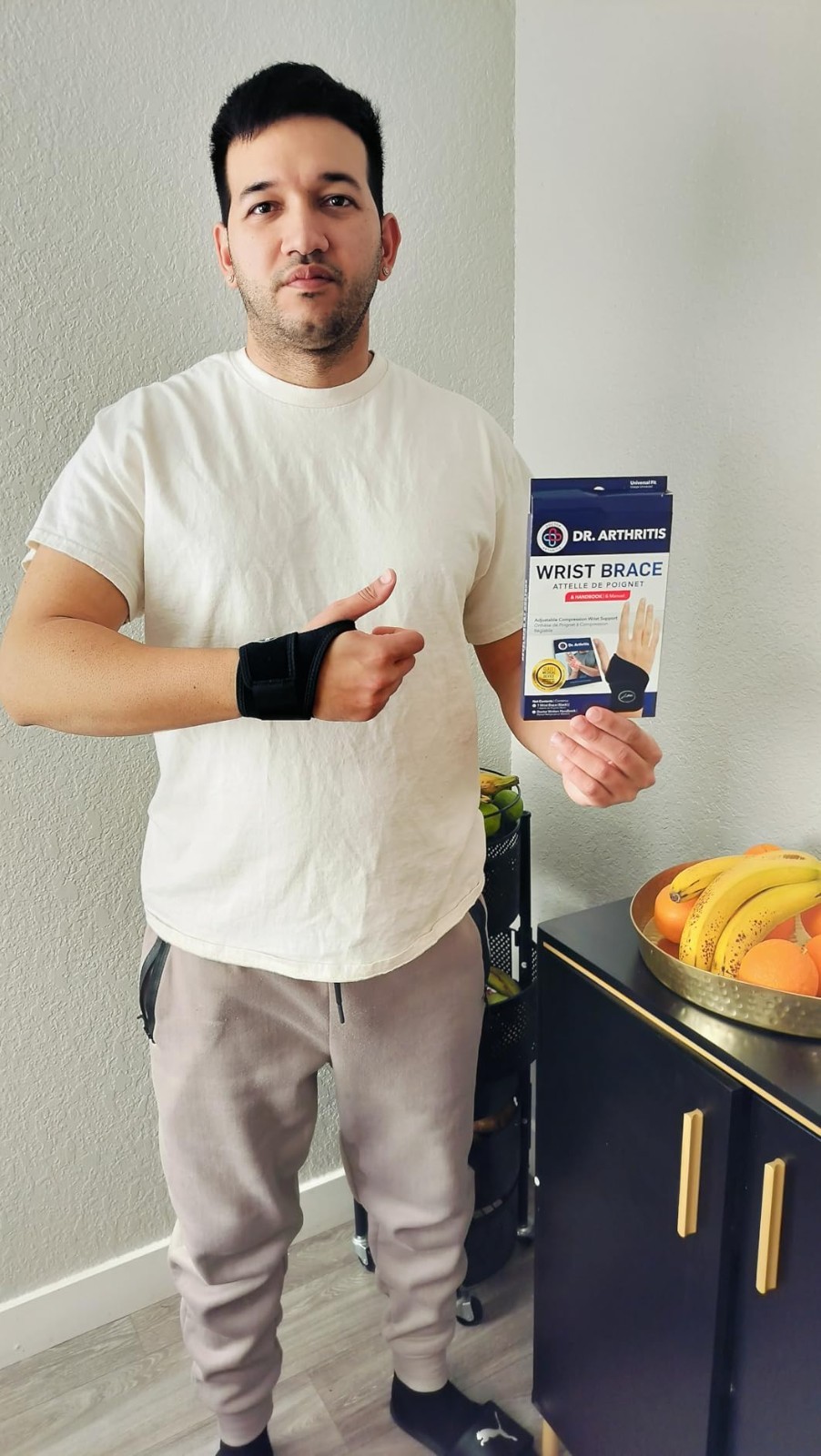 Lightweight Wrist Brace for Tendonitis & Sports – Includes Handy Exercise Guide