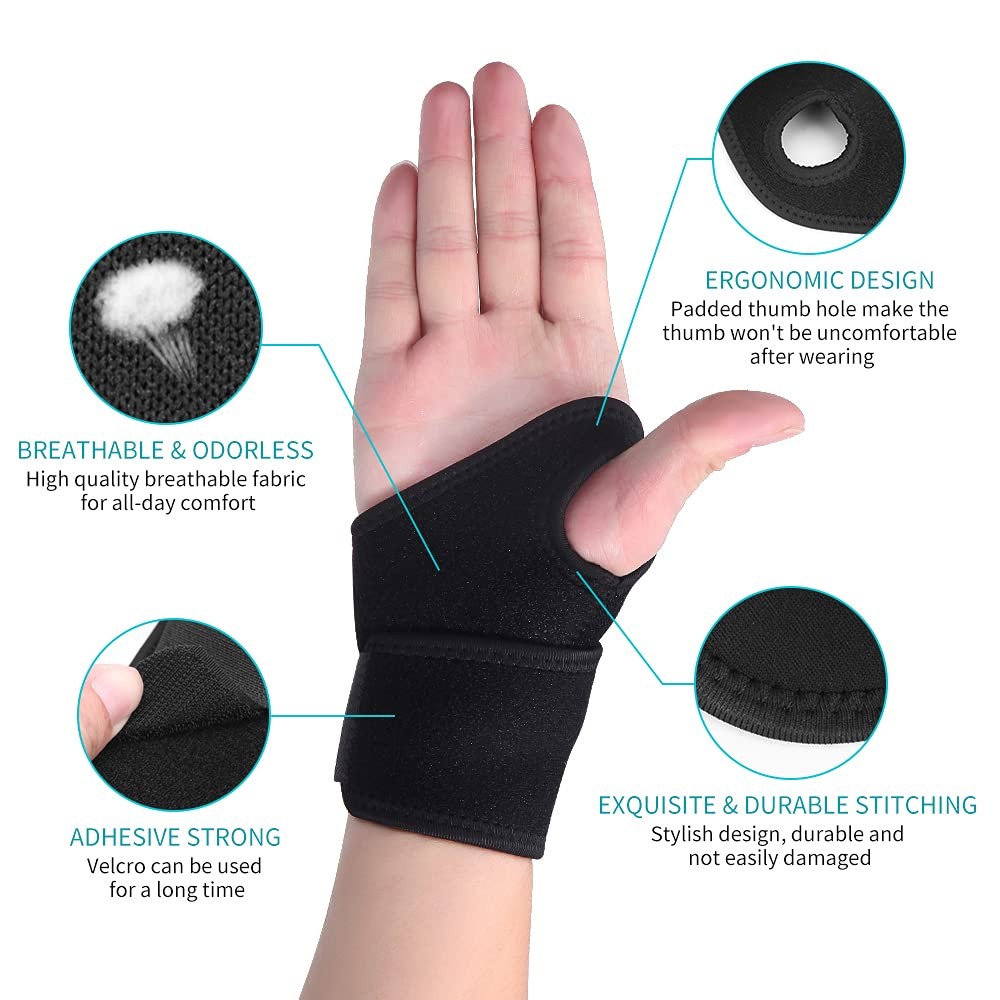 Wrist Hand Brace Support Carpal Tunnel Sprain Arthritis Gym Splint Left / Right