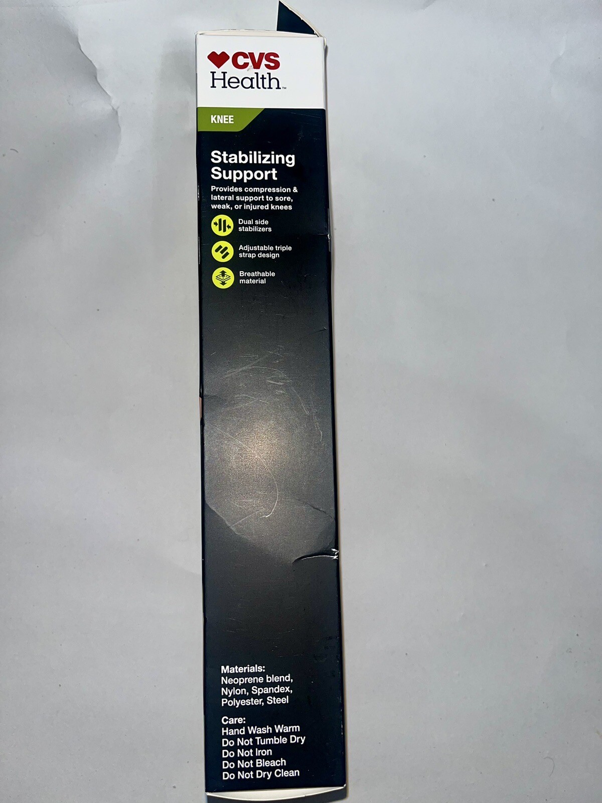 CVS Health Adjustable Stabilizing Knee Support Moderate One Size New in Box