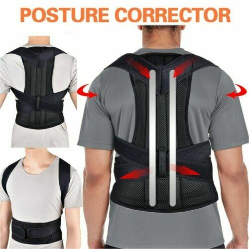 Lower Back Brace Posture Corrector Shoulder Support Waist Belt for Men Women