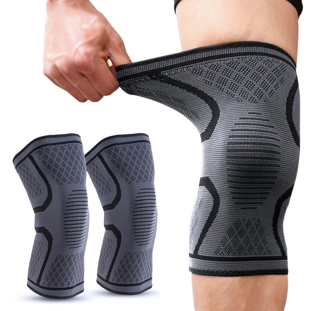 Paquete de 2 rodilleras para mujer y hombre, rodillera de compresión