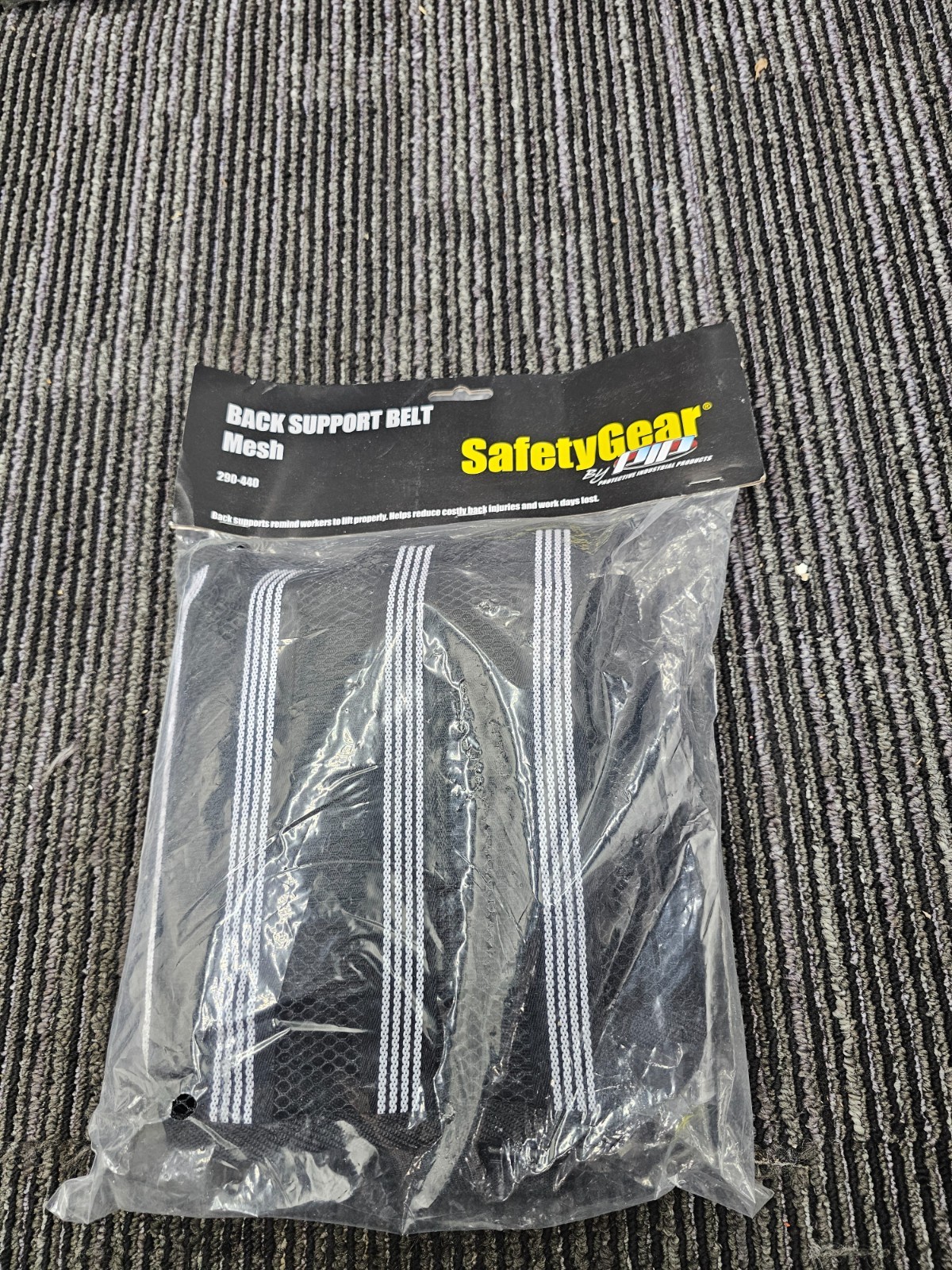 Safety Gear PIP 290-440M Back Support Belt Mesh Black