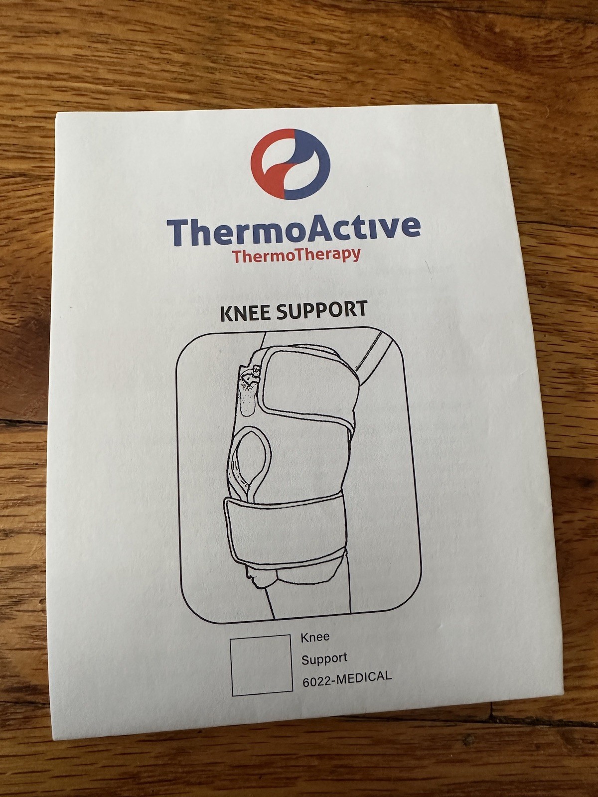 ThermoActive Knee Support Compression Therapy #6022 No Extra Pad