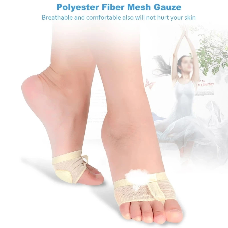 2pcs Forefoot Insert Toe Pad for Women Belly Ballet Dance Forefoot Pain Relief S