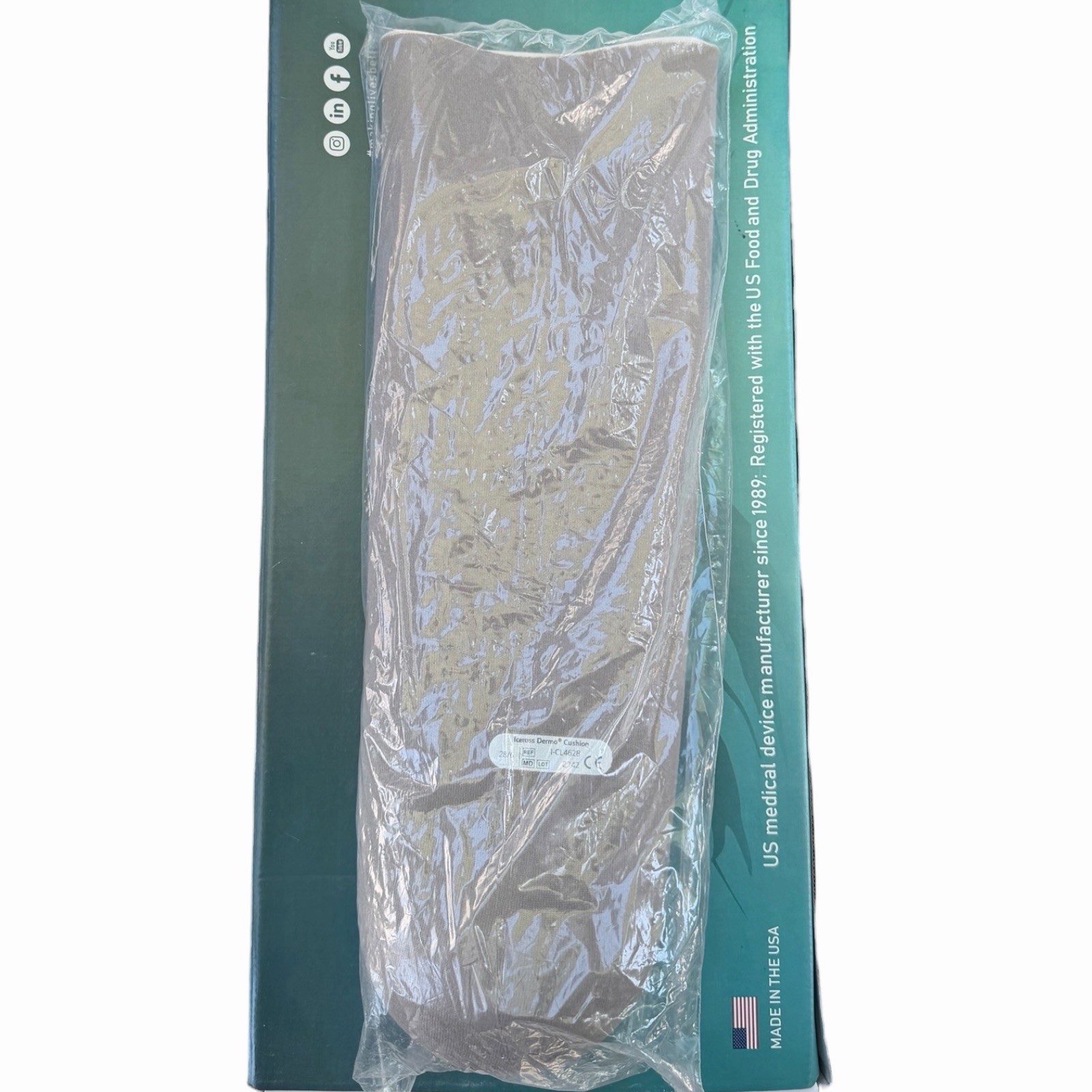 Ossur Iceross Dermo Cushion Liner I-C4628 Size 28 6mm Silicone New Sealed